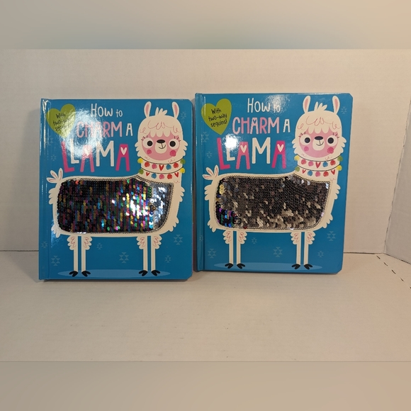 How to Charm a Llama" by Rosie Greening Sequins Board Book Bundle Set of 2 New - Picture 3 of 7